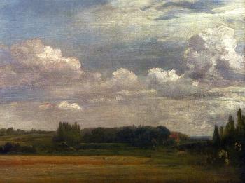 John Constable : View Towards The Rectory, From East Bergholt House